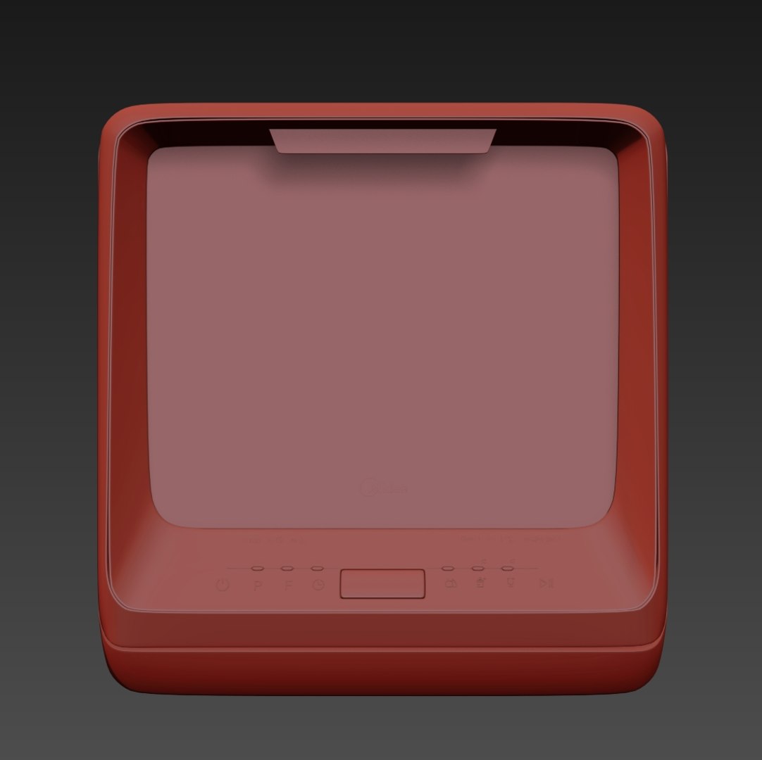 3D Mini Midea MCFD42900 Dishwasher Model - TurboSquid 1838044