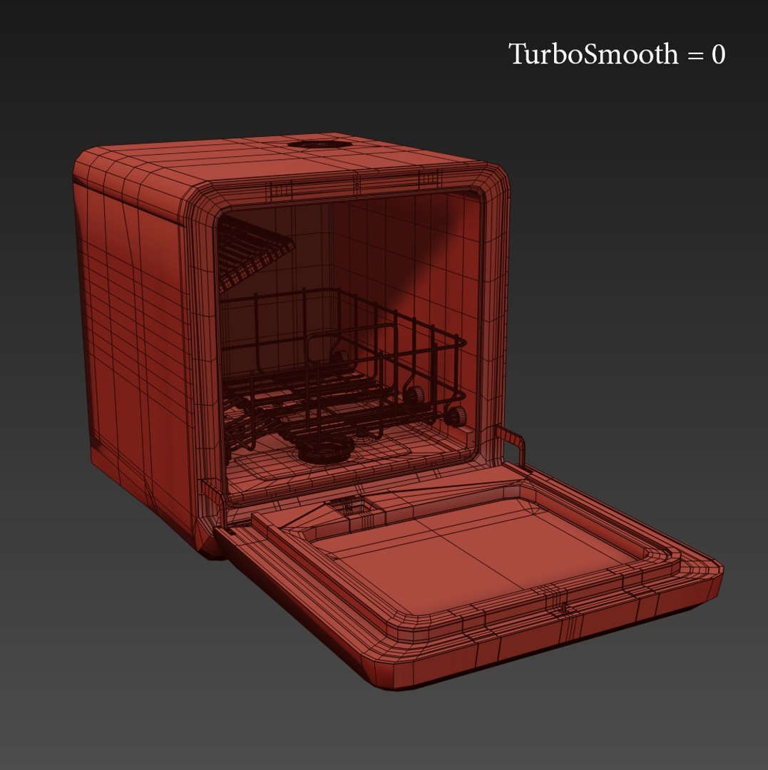 3D Mini Midea MCFD42900 Dishwasher Model - TurboSquid 1838044