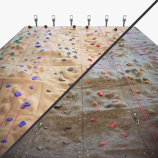 climbing wall 3d model