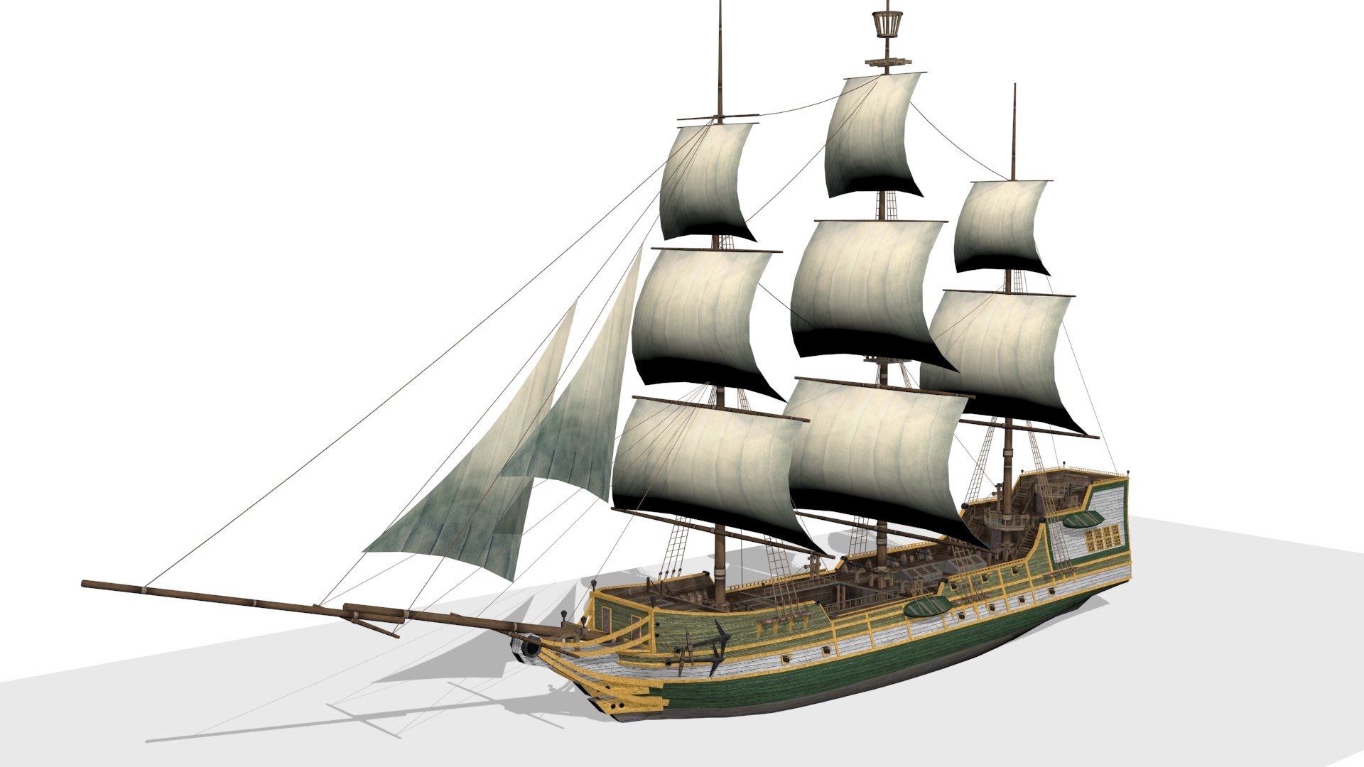 3D Model Galleon - TurboSquid 2197264