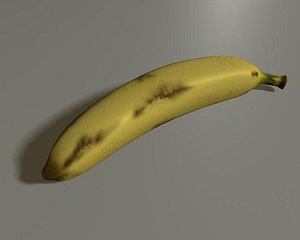banana fruits 3d model