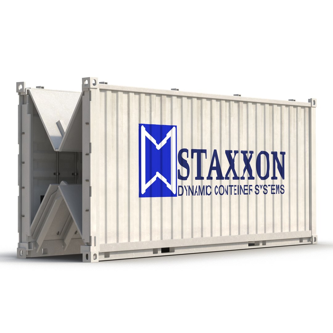 Collapsible ISO Container Folded 2 3D model preview