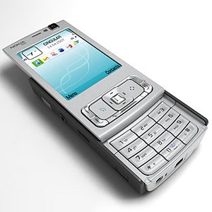 sony ericsson w880 mobile phone with messaging menu Stock Photo - Alamy