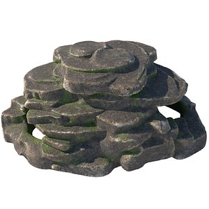 moss rock steps model