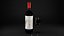 Red wine with cherries and candle