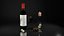 Red wine with cherries and candle