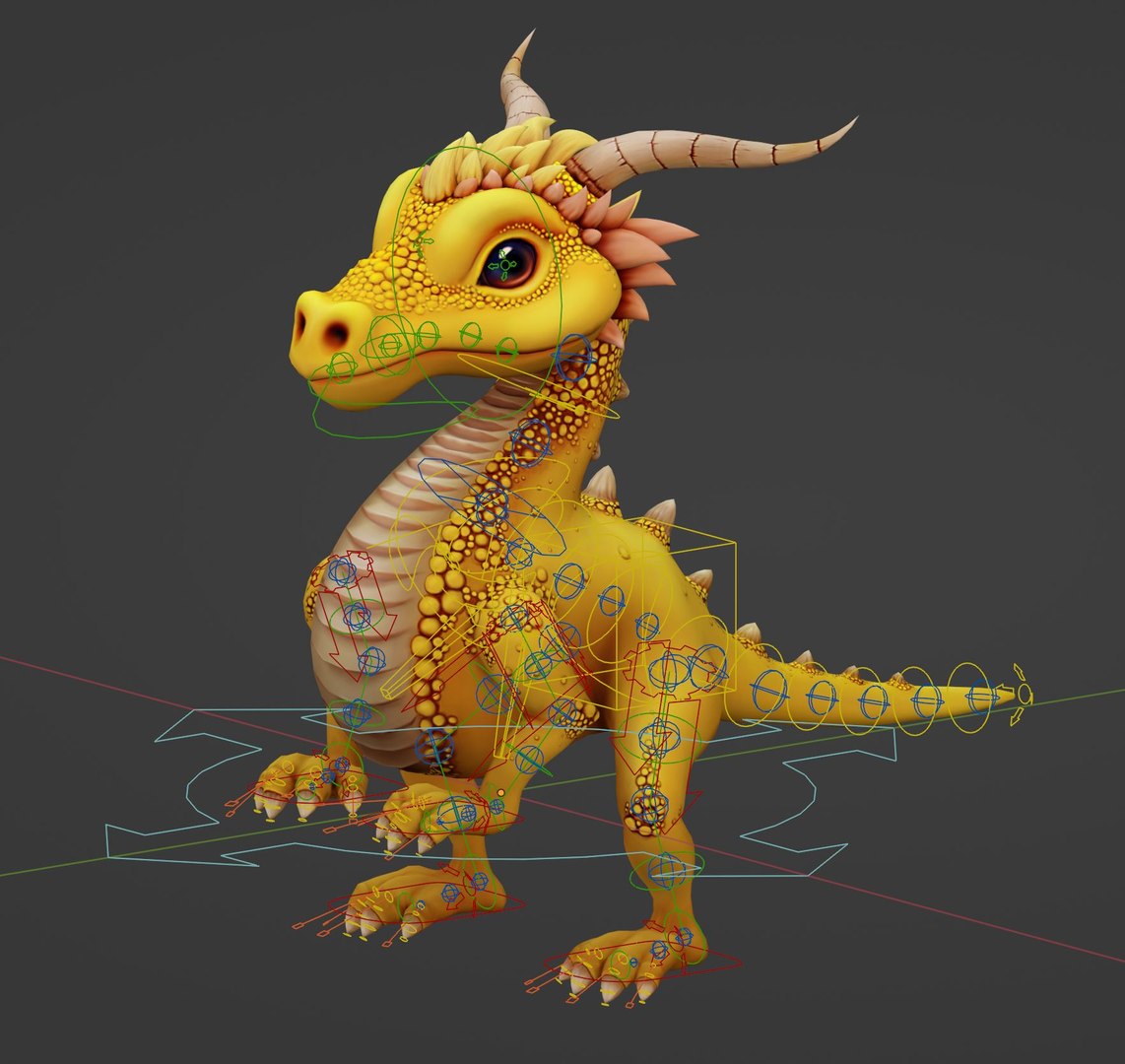 3D Dragon Model - TurboSquid 2150131
