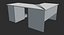 Corner Office Desk - Prêt pour le jeu PBR