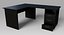 Corner Office Desk - Prêt pour le jeu PBR