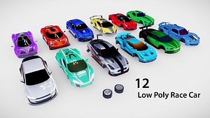 Low Poly Race Car Pack