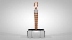 3D thor hammer mjolnir
