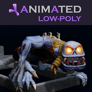 ghoul zombie grave 3d model