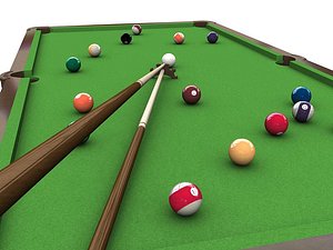 3ds pool table cue stick