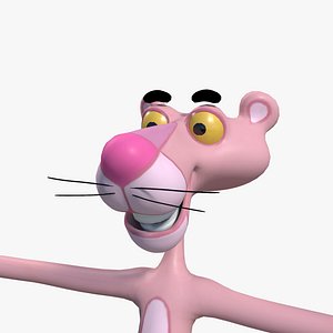 Pink Panther Rigged Model
