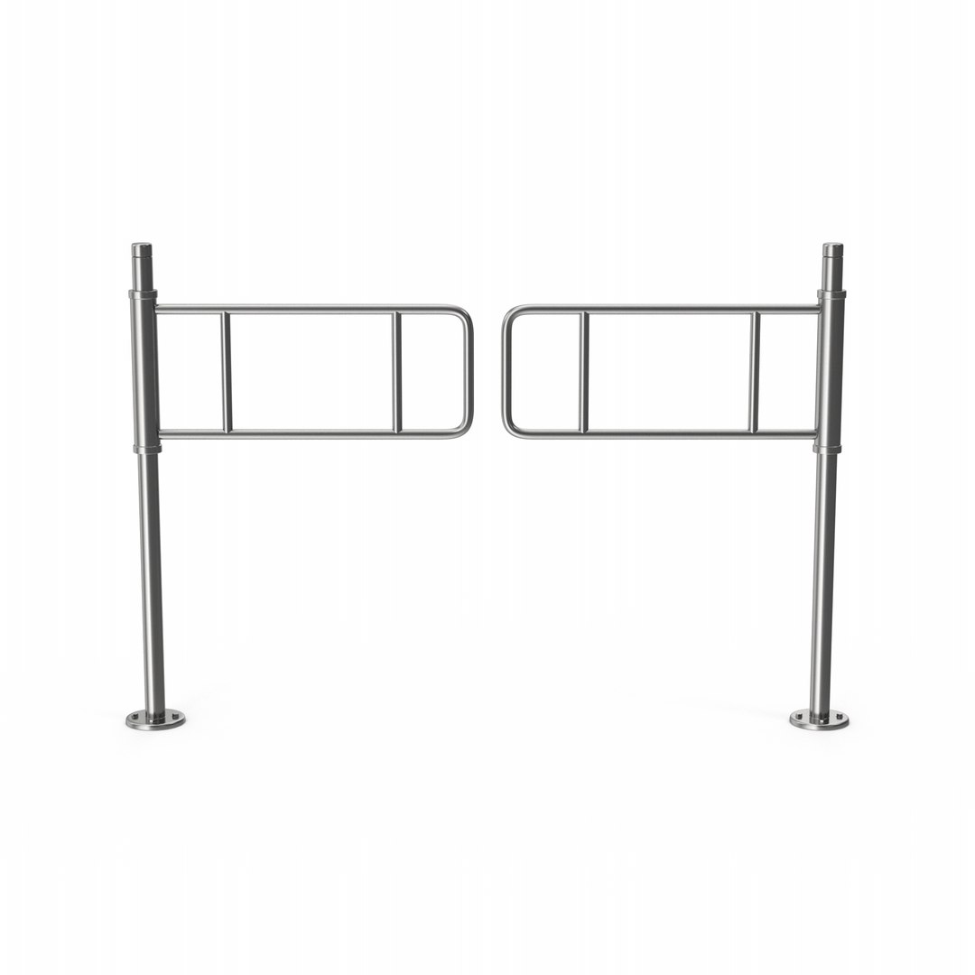 Steel Access Control Gates 3D Model - TurboSquid 2258095