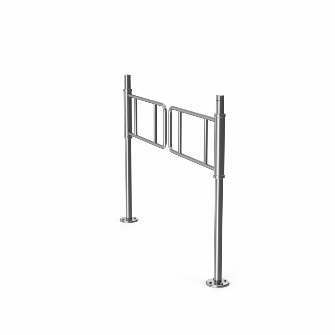 Steel Access Control Gates 3D Model - TurboSquid 2258095