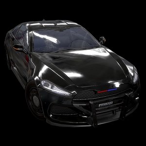 3D sport coupe police stealth
