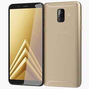 realistic samsung galaxy a6 3D model