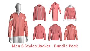 Men 6 Styles Jacket - Bundle Pack 3D
