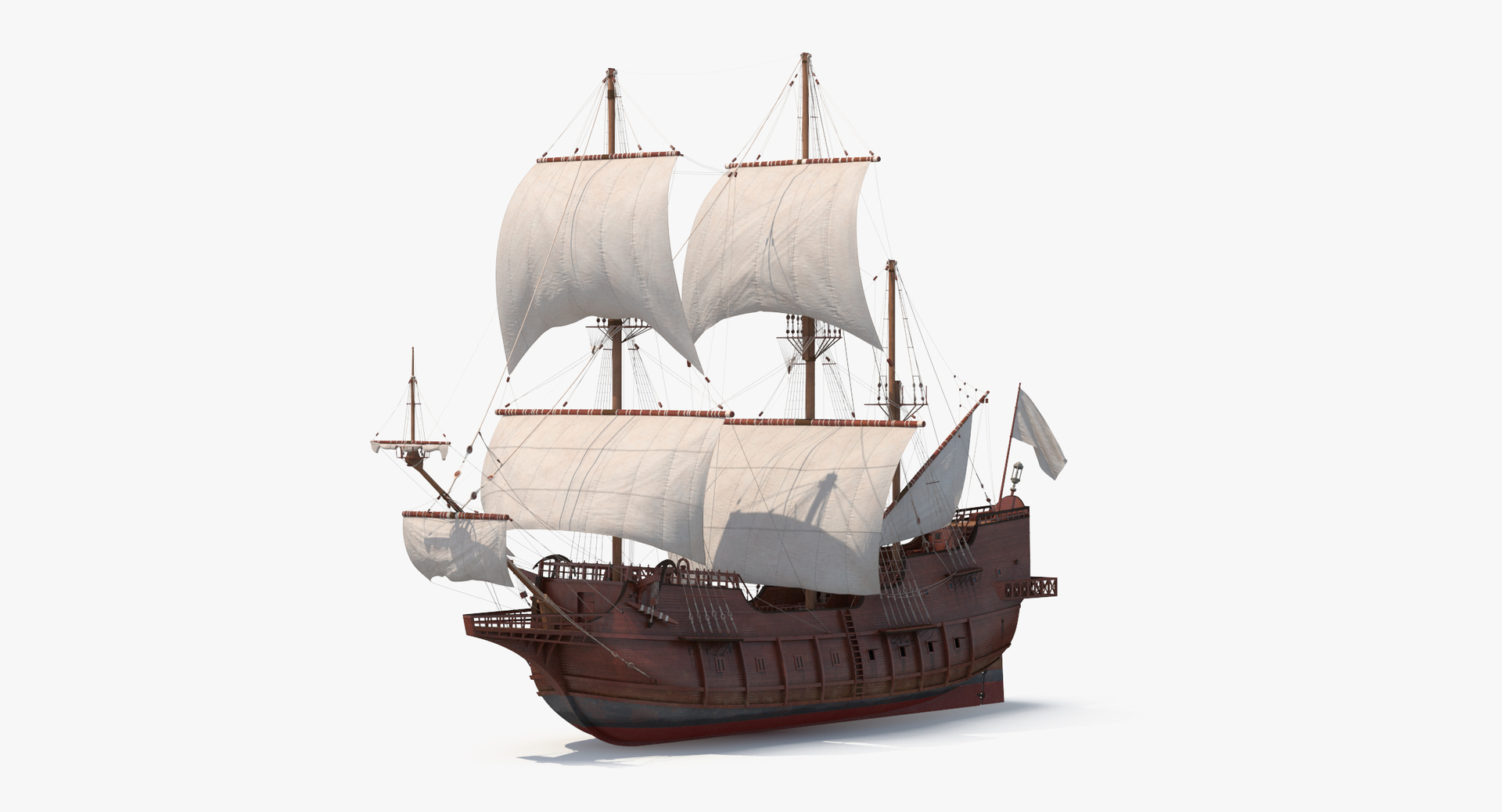 Spanish Galleon Ship 3D Model - TurboSquid 1198838