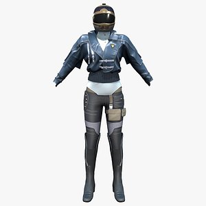 3D Galaxy Patrol Flight Pilot Outfit model