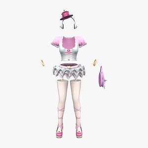 Anime Manga Girl Outfit 3D