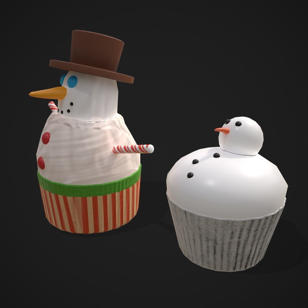 3D model Snowman cup cakes https://p.turbosquid.com/ts-thumb/Dv/9Ztm1d/PJ/snowmancupcakes3dmodellowpolyobjfbx8/jpg/1638743397/1920x1080/fit_q87/fd6095b82bcf16f4b9745068c70525e9f9ee5f88/snowmancupcakes3dmodellowpolyobjfbx8.jpg