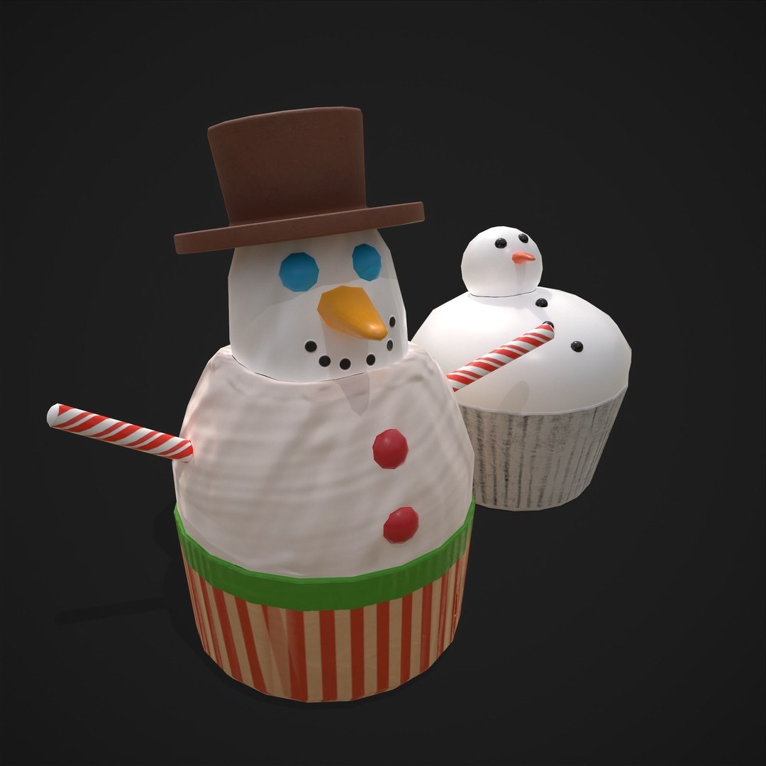 3D model Snowman cup cakes https://p.turbosquid.com/ts-thumb/Dv/9Ztm1d/Pt/snowmancupcakes3dmodellowpolyobjfbx5/jpg/1638743393/1920x1080/fit_q87/650167ff42a8c434fff2d845ba52a372d30bbc5b/snowmancupcakes3dmodellowpolyobjfbx5.jpg