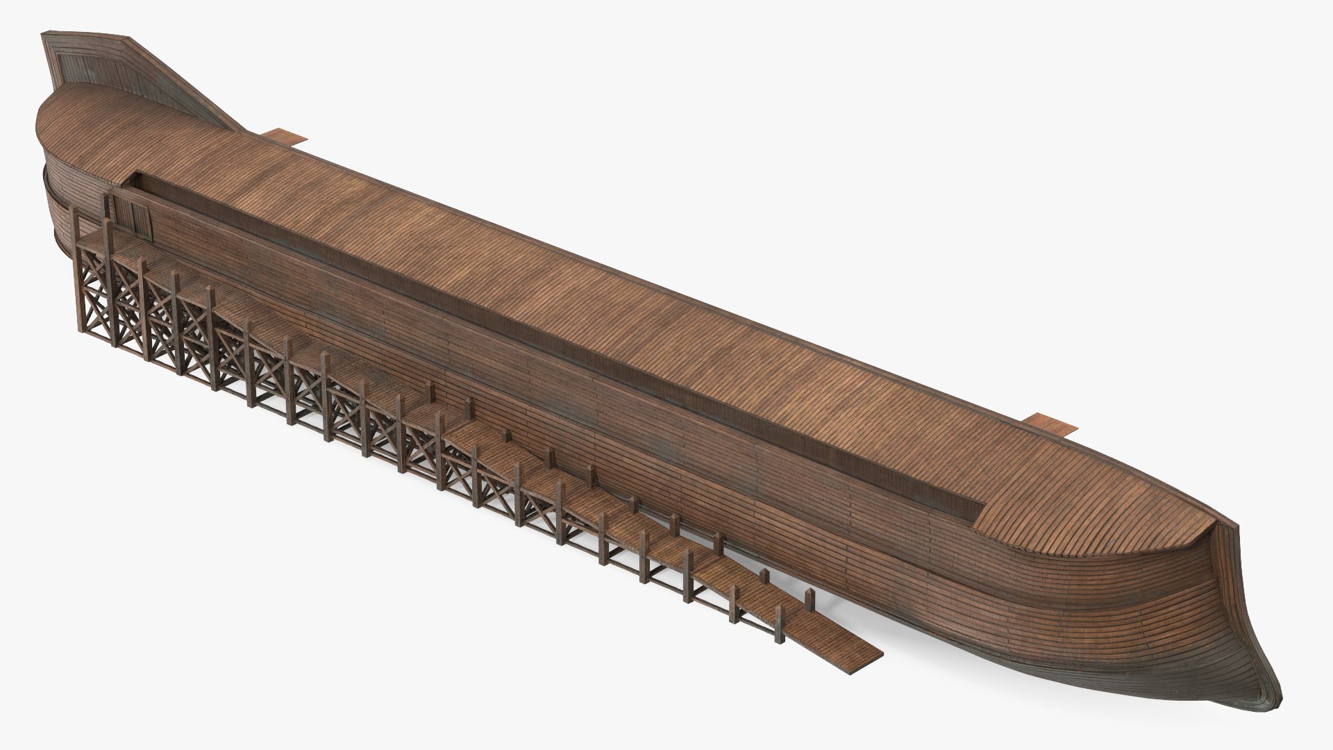 Noah Ark Cross Section Dirty 3D model preview