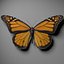 3d monarch butterfly model