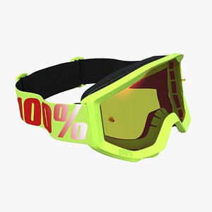 3D 100 strata goggles yellow