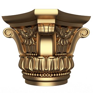 3D Carved Capital 01003