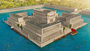 Qasr al-Abd Palace environment 3D model