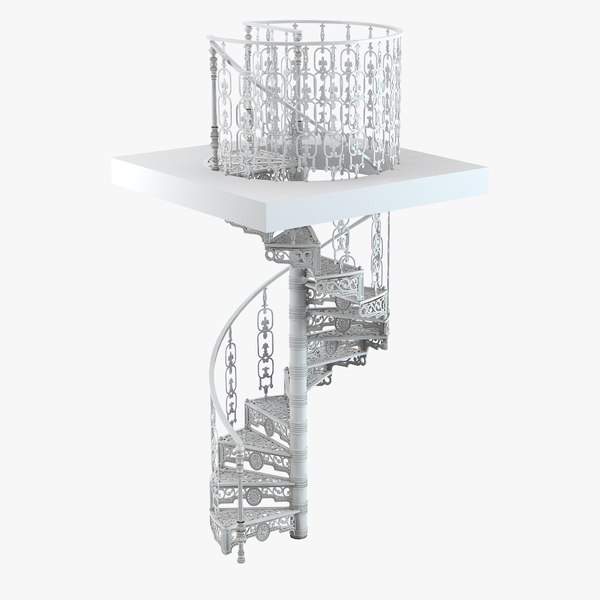 3d max english staircase