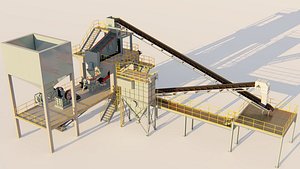 Gold mining crushing section