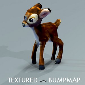 3d deer normalmap