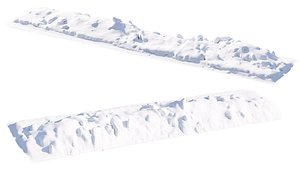 Long snowdrif 3D model