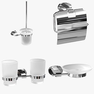 3D ravak bathroom accessories model