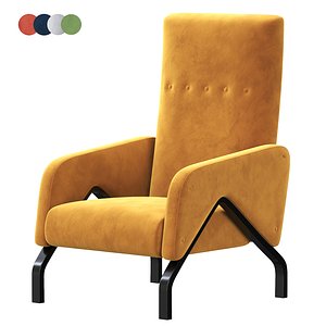 3D RossoClubChair model