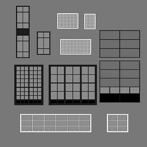architecture windows 3D