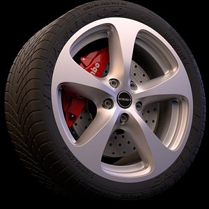 3d wheel brakes tyre