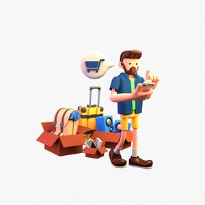 Man planning for Travel