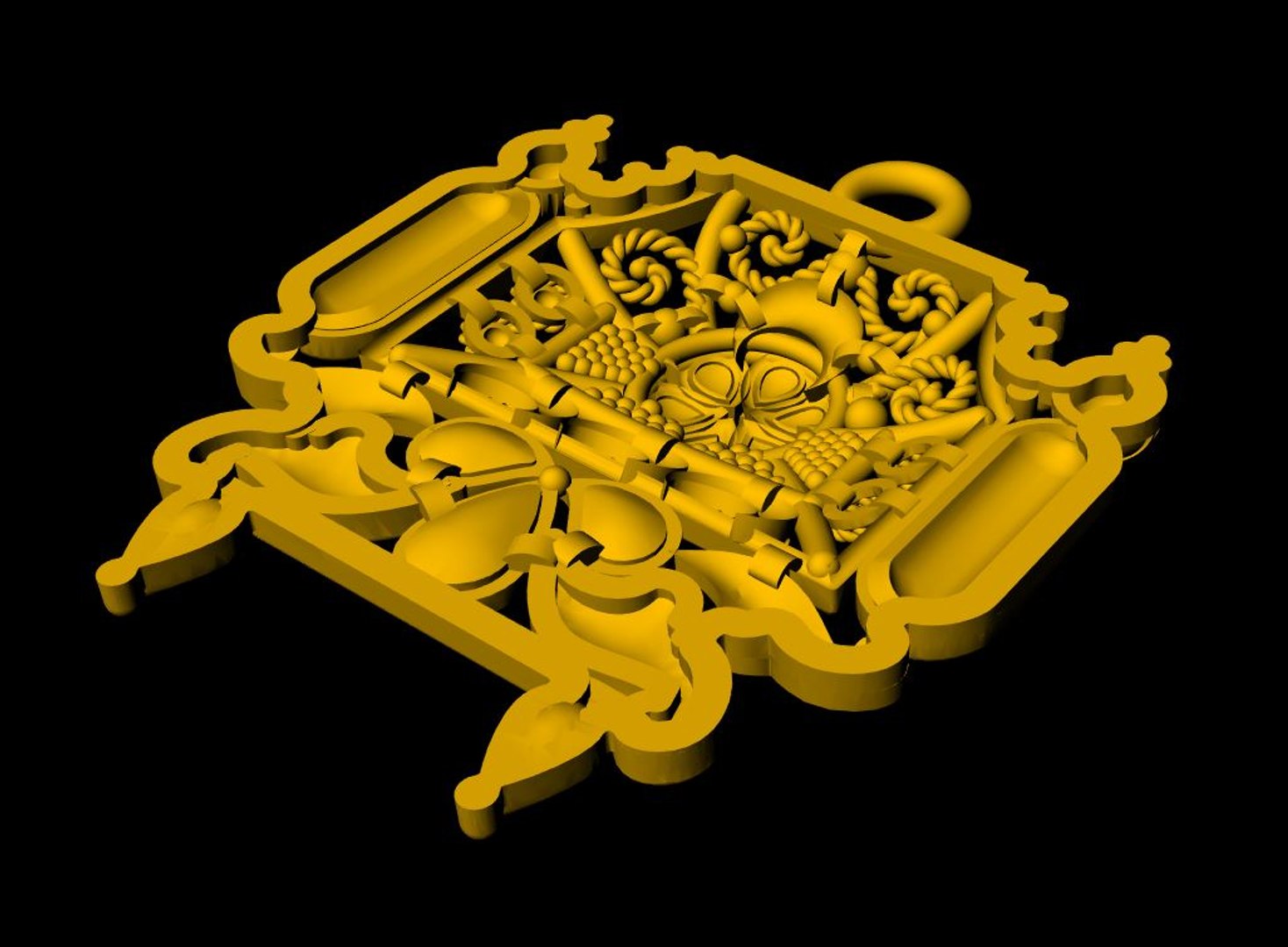 Designer Matt Pendant - 0096 3D Model - TurboSquid 2397127