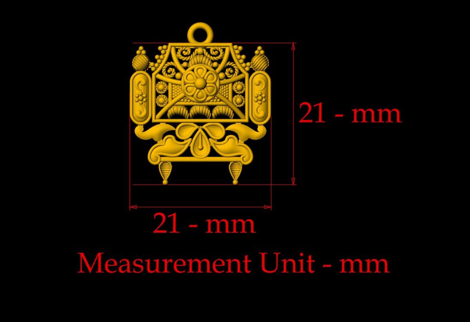 Designer Matt Pendant - 0096 3D Model - TurboSquid 2397127