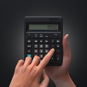 Counting Hand with Holding Calculator