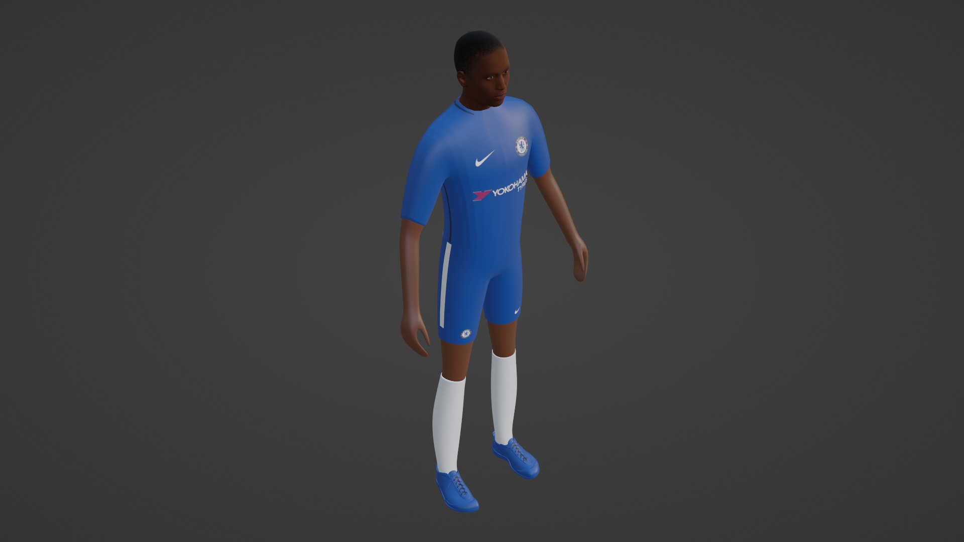 Soccer Player - Chelsea3D模型 - TurboSquid 1882613