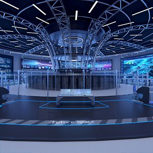 Control Room Monitoring room Command center 3D model