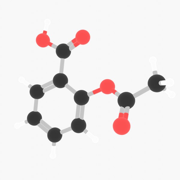 Salicylic Acid Molecular Model 3D model