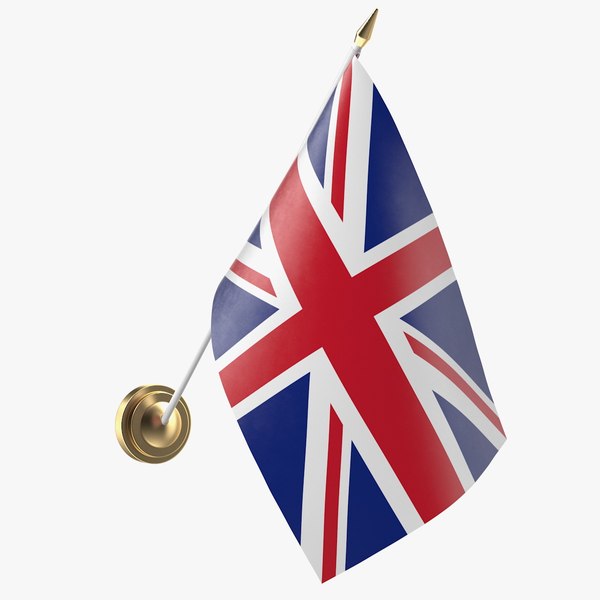 wall flag united kingdom 3D model