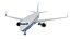 Colección de diseños de aviones de pasajeros Boeing 737-800